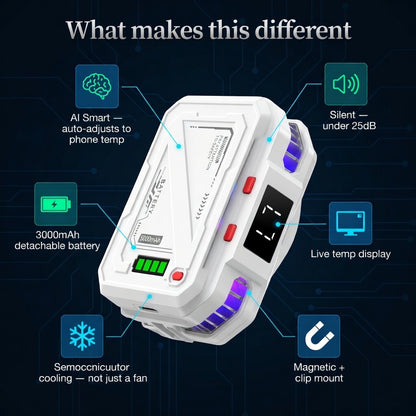 DCZ Rechargeable Phone Cooler For Gamers